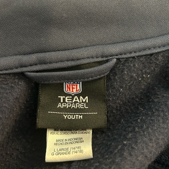 NFL Team Apparel Kids  Chicago Bears Youth Full-Zip Jacket- Size (L) 14-16) - Picture 5 of 10